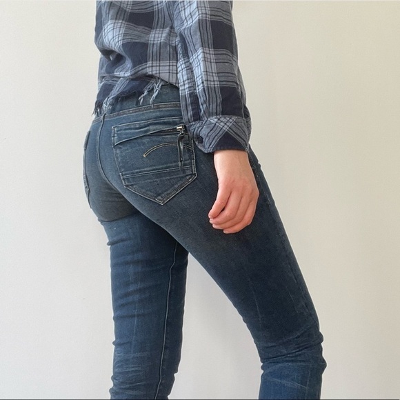 NWT G-STAR MIDGE CODY MID SKINNY JEANS- 26 - Picture 2 of 14